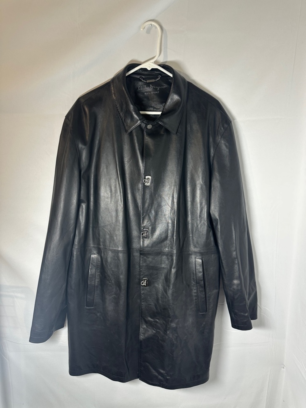 Salvatore Ferragamo Leather Coat - Picture 2 of 8